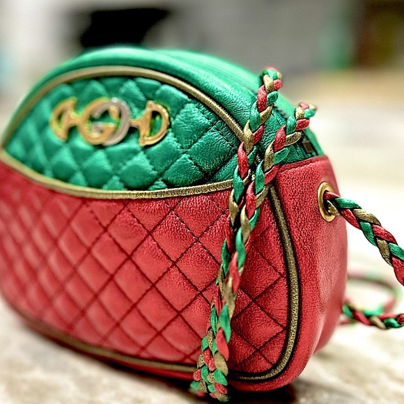 Gucci Authentic Full Inclusion Metallic Multicolor Mini Trapuntata Zumi Bag - Picture 7 of 13